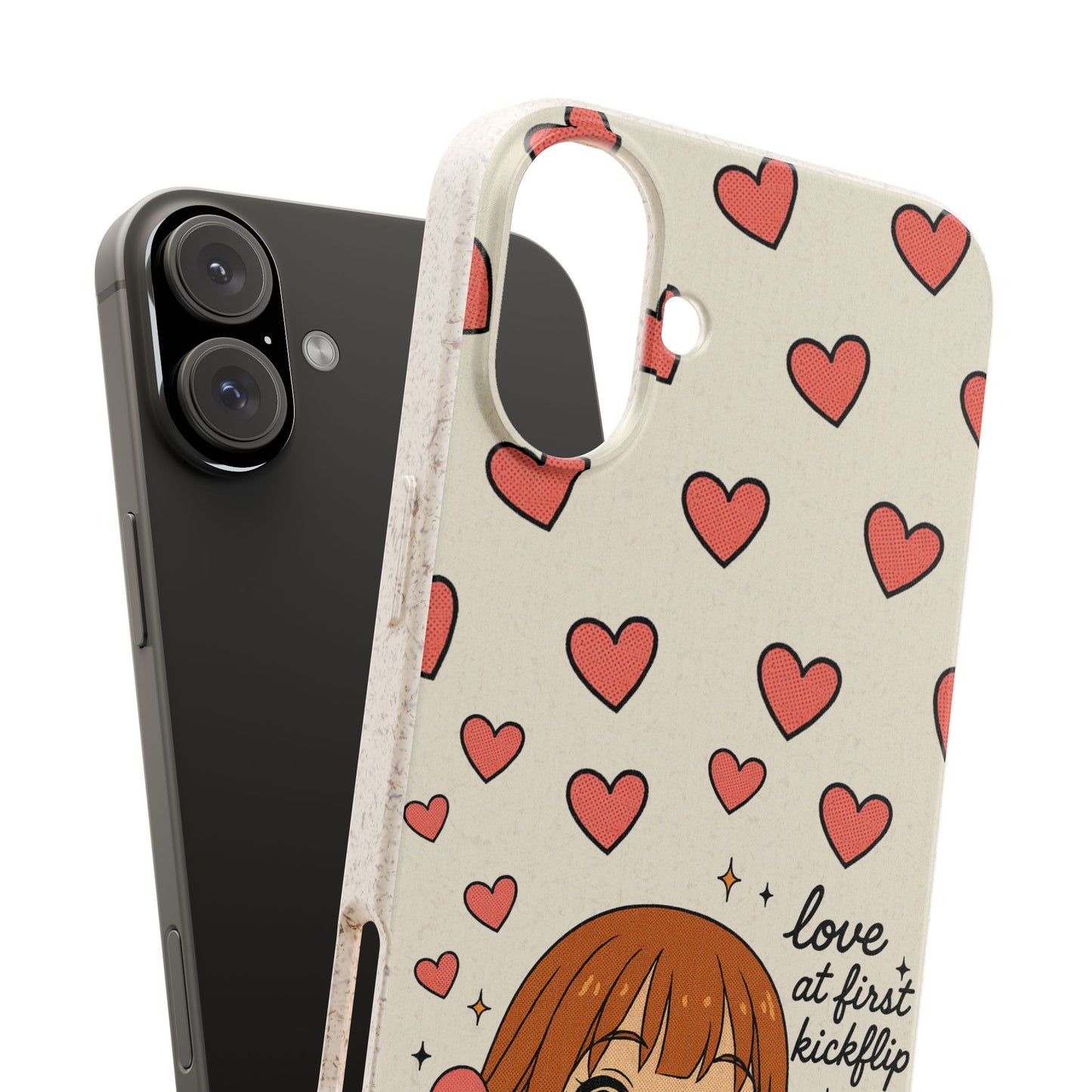 Anime Heartphone Biodegradable Phone Case — “Love at First Kickflip”