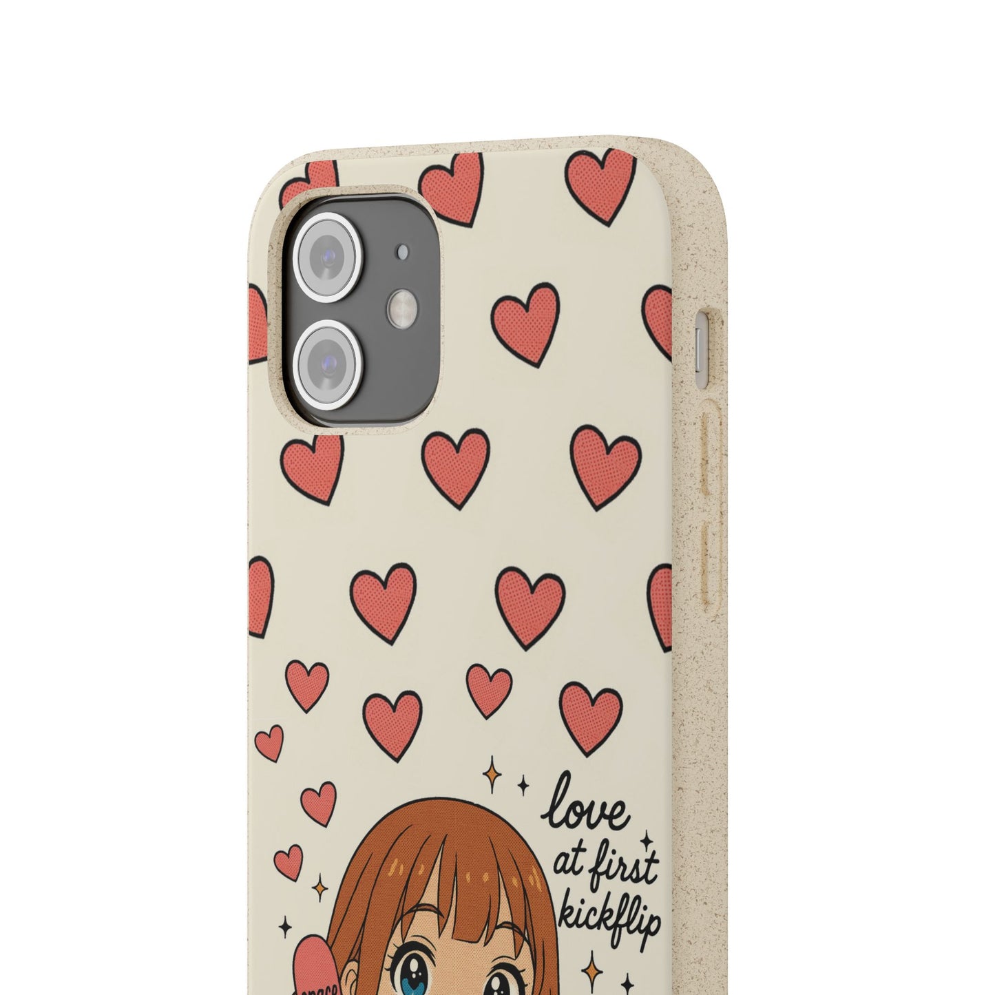 Anime Heartphone Biodegradable Phone Case — “Love at First Kickflip”