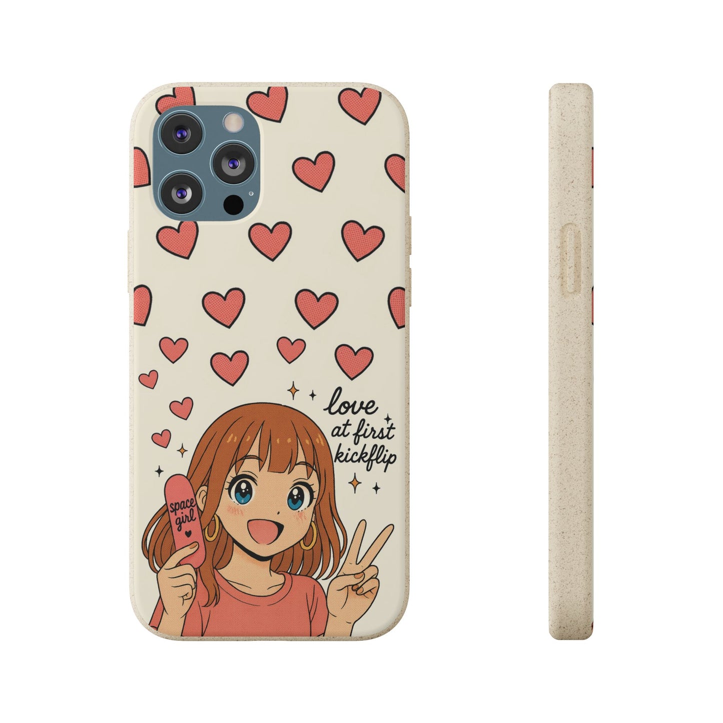Anime Heartphone Biodegradable Phone Case — “Love at First Kickflip”