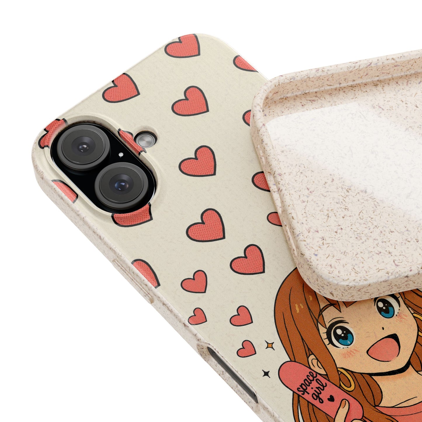 Anime Heartphone Biodegradable Phone Case — “Love at First Kickflip”