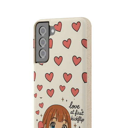 Anime Heartphone Biodegradable Phone Case — “Love at First Kickflip”