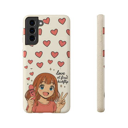 Anime Heartphone Biodegradable Phone Case — “Love at First Kickflip”