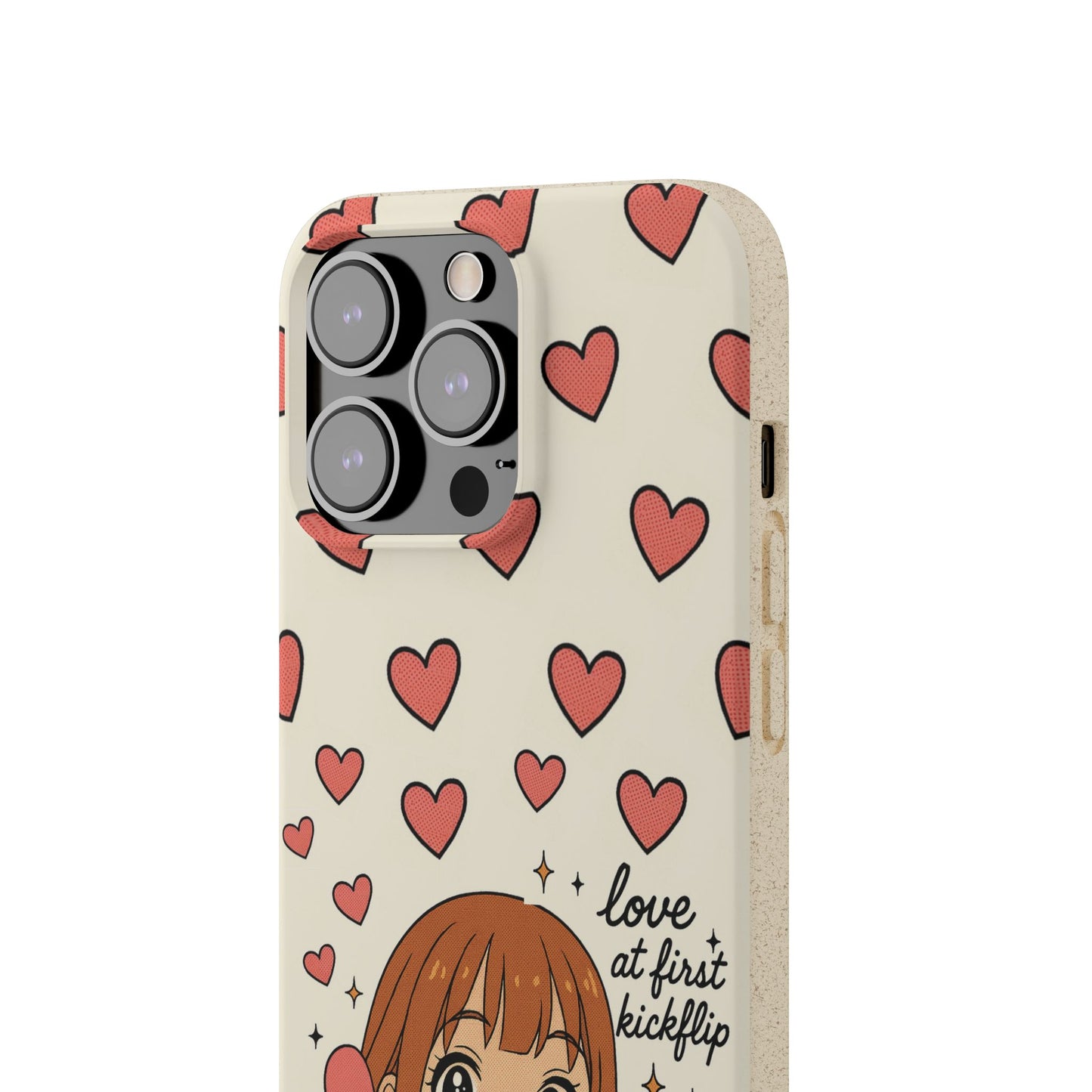 Anime Heartphone Biodegradable Phone Case — “Love at First Kickflip”