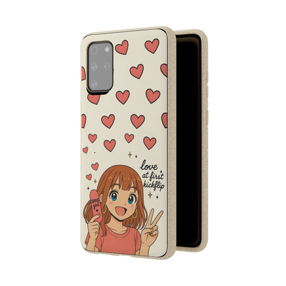 Anime Heartphone Biodegradable Phone Case — “Love at First Kickflip”
