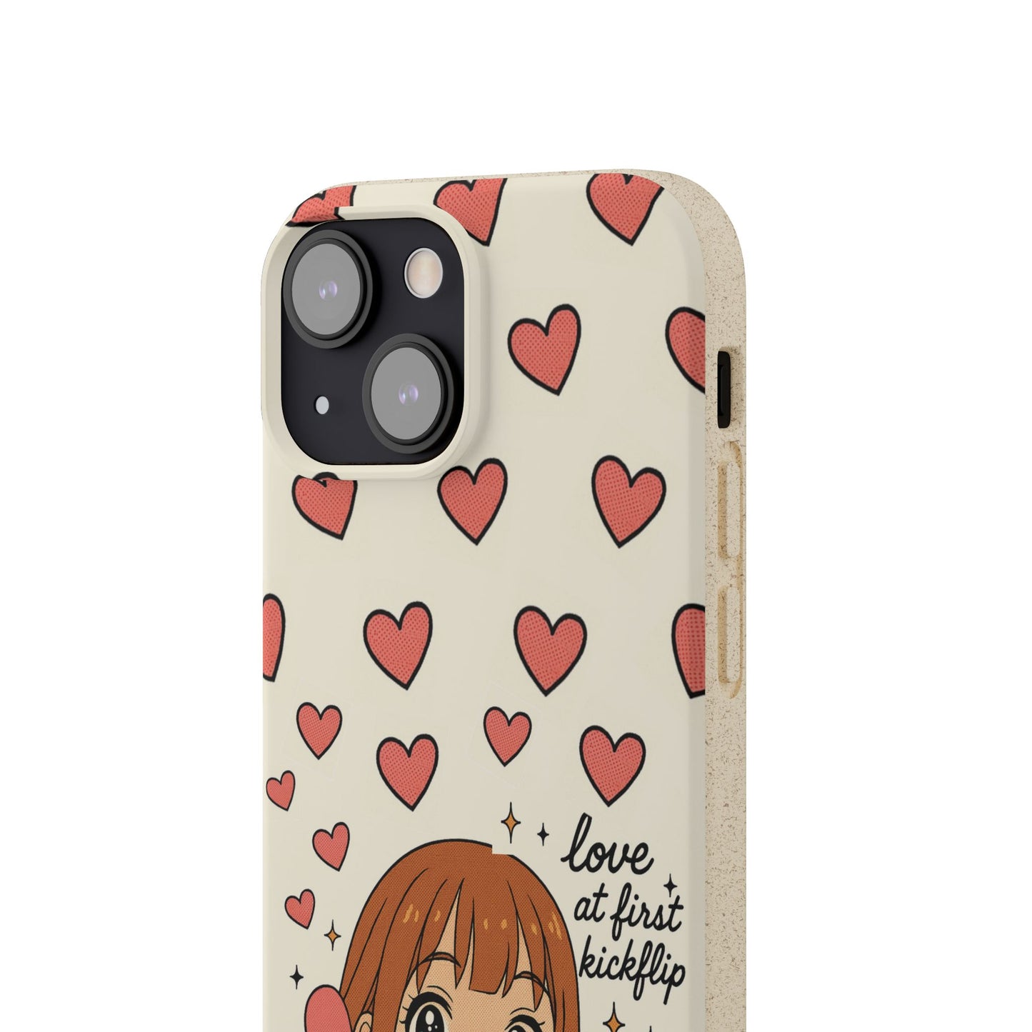 Anime Heartphone Biodegradable Phone Case — “Love at First Kickflip”