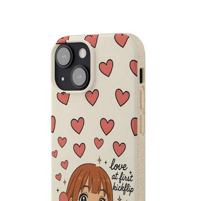 Anime Heartphone Biodegradable Phone Case — “Love at First Kickflip”