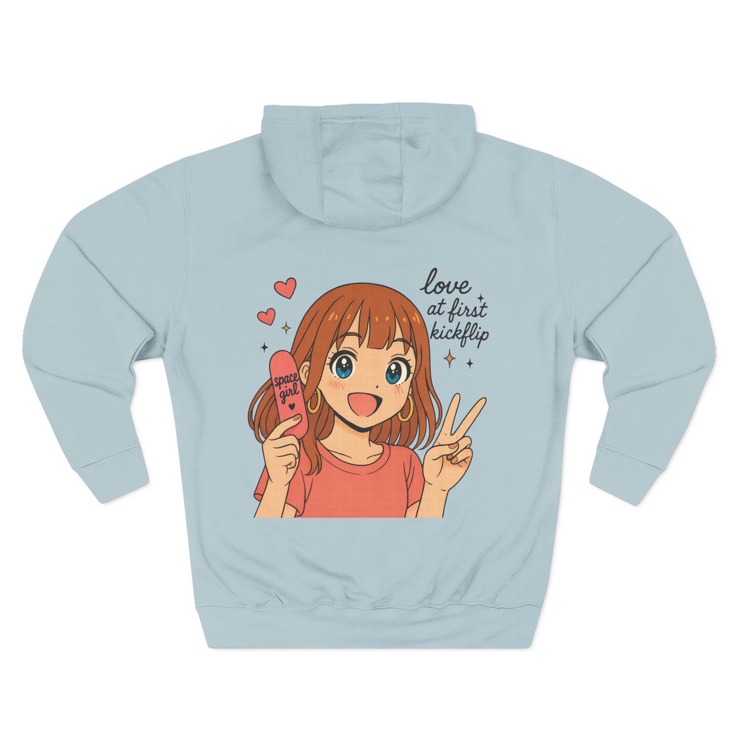 "Love at First Kickflip" —Unisex OG Front Logo Hit Graphic Hoodie