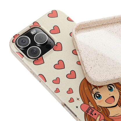 Anime Heartphone Biodegradable Phone Case — “Love at First Kickflip”