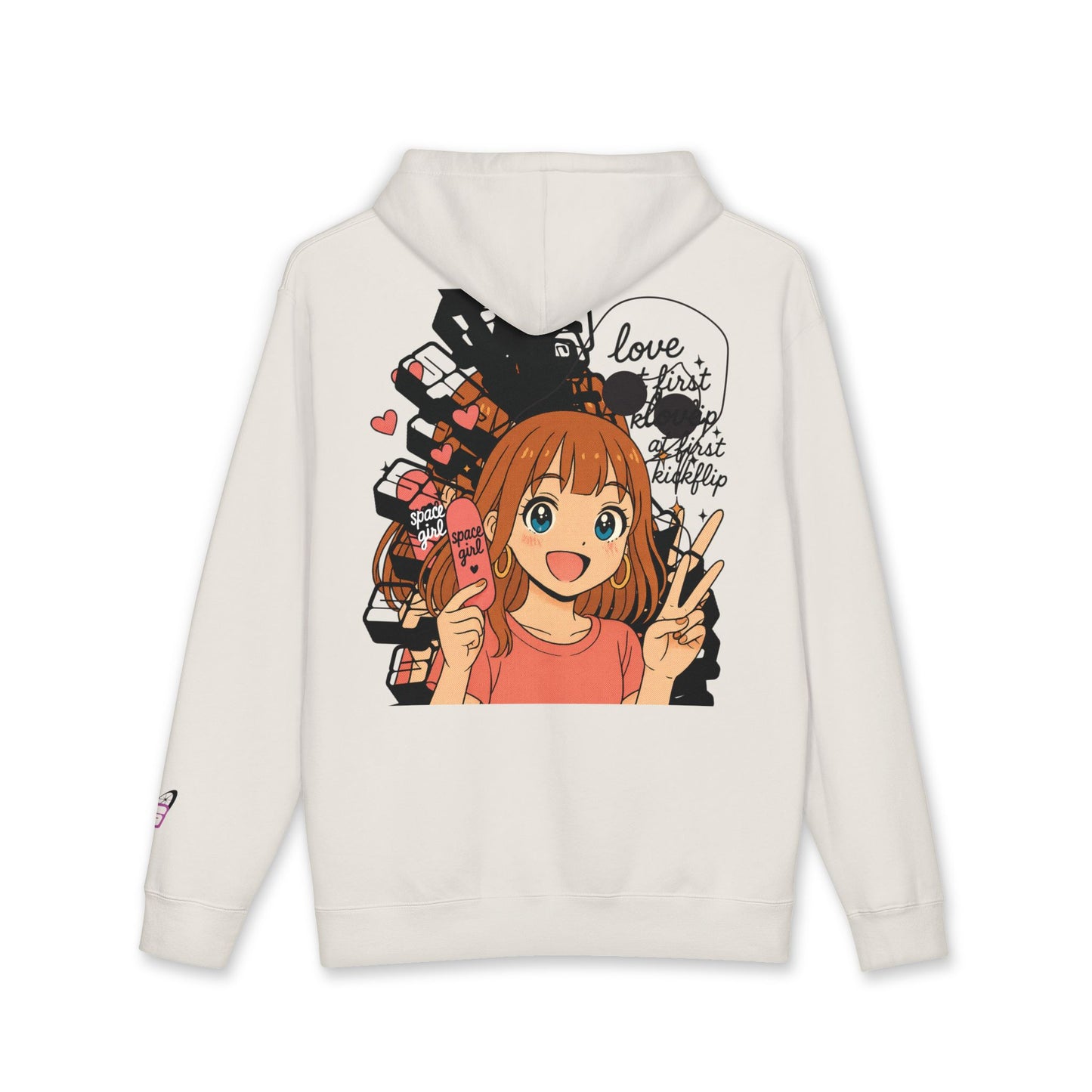 Time Warped Heavy Weight Hoodie - "Love at first kickflip"