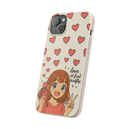 Anime Heartphone Biodegradable Phone Case — “Love at First Kickflip”