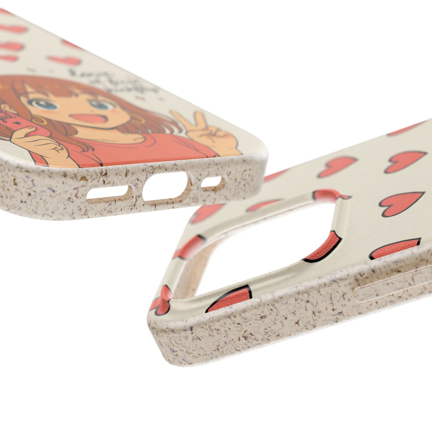 Anime Heartphone Biodegradable Phone Case — “Love at First Kickflip”