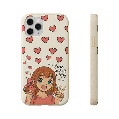 Anime Heartphone Biodegradable Phone Case — “Love at First Kickflip”