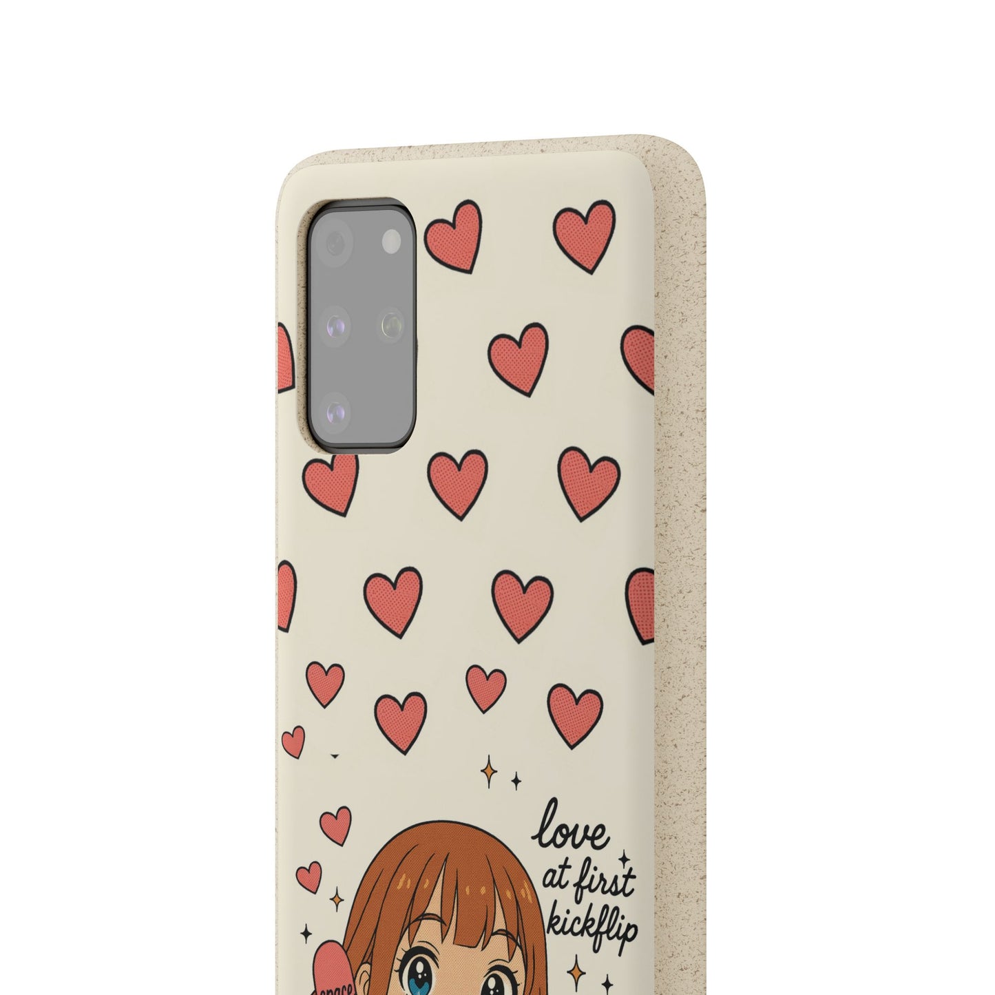 Anime Heartphone Biodegradable Phone Case — “Love at First Kickflip”