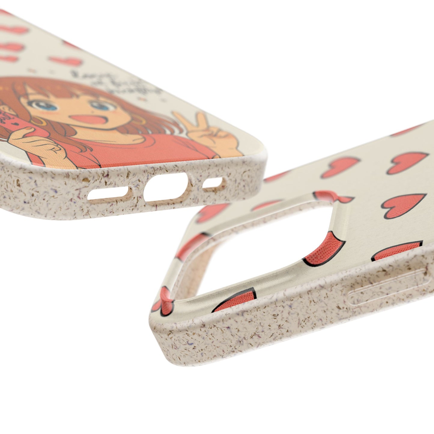 Anime Heartphone Biodegradable Phone Case — “Love at First Kickflip”