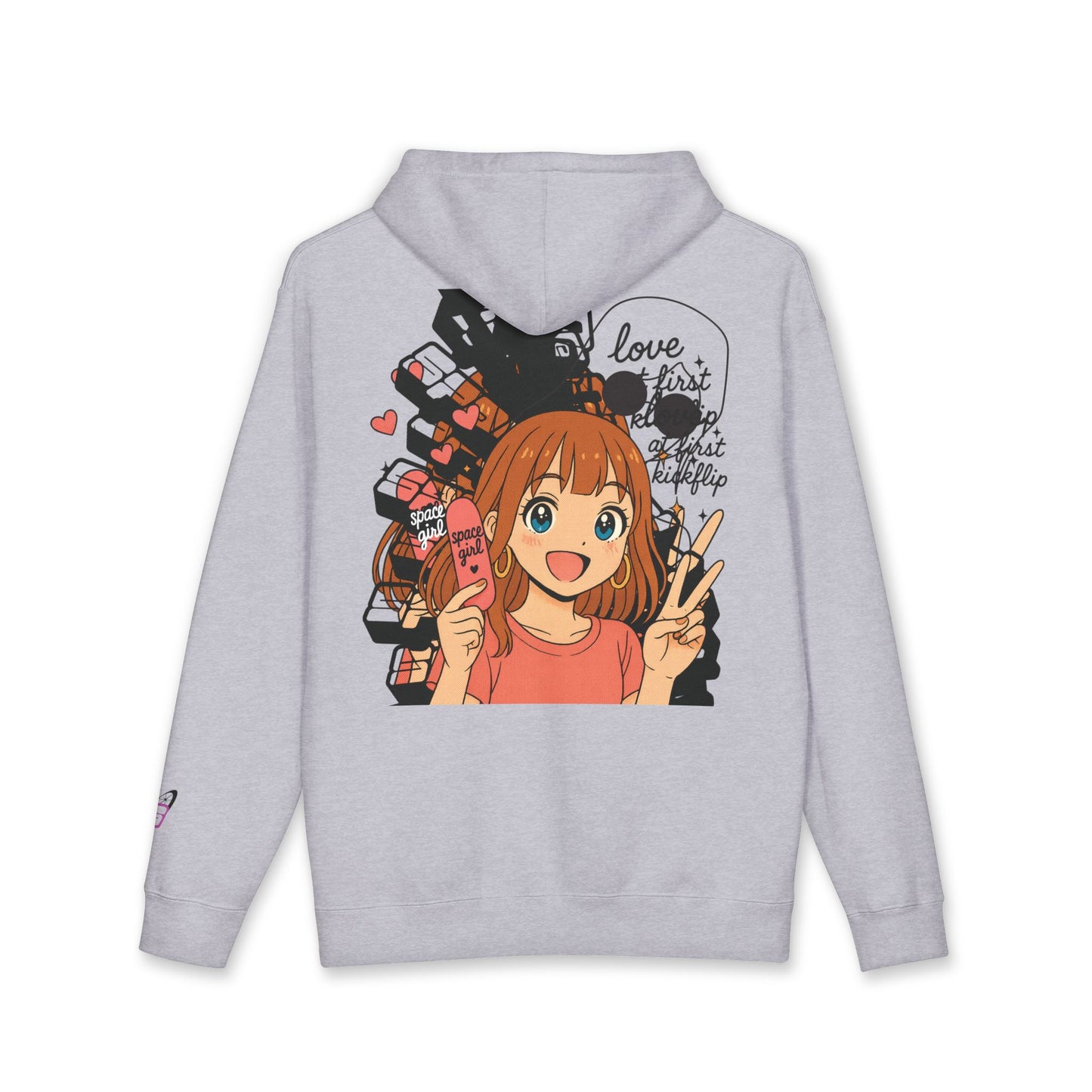 Time Warped Heavy Weight Hoodie - "Love at first kickflip"