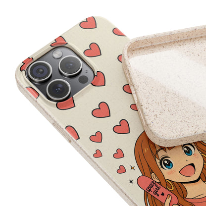 Anime Heartphone Biodegradable Phone Case — “Love at First Kickflip”