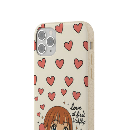 Anime Heartphone Biodegradable Phone Case — “Love at First Kickflip”