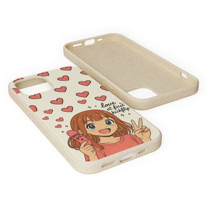 Anime Heartphone Biodegradable Phone Case — “Love at First Kickflip”