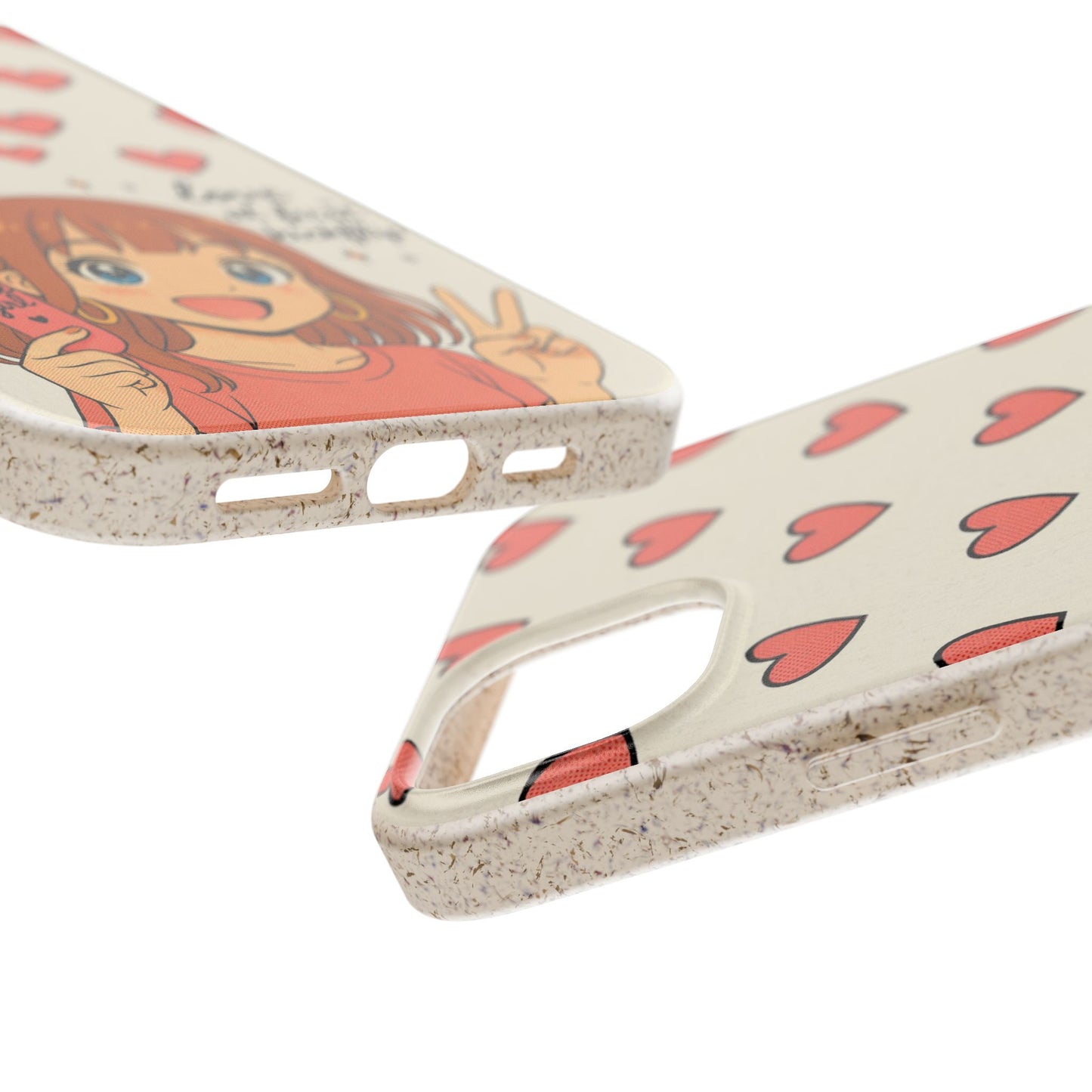 Anime Heartphone Biodegradable Phone Case — “Love at First Kickflip”