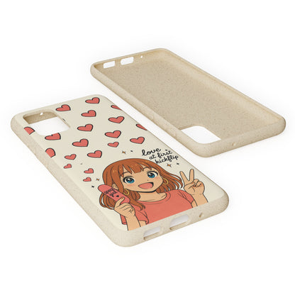 Anime Heartphone Biodegradable Phone Case — “Love at First Kickflip”