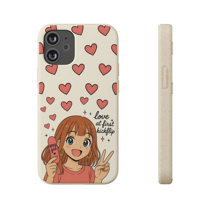 Anime Heartphone Biodegradable Phone Case — “Love at First Kickflip”