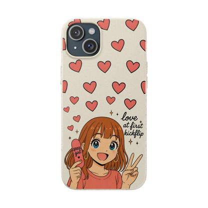 Anime Heartphone Biodegradable Phone Case — “Love at First Kickflip”