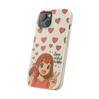 Anime Heartphone Biodegradable Phone Case — “Love at First Kickflip”