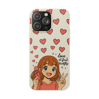 Anime Heartphone Biodegradable Phone Case — “Love at First Kickflip”