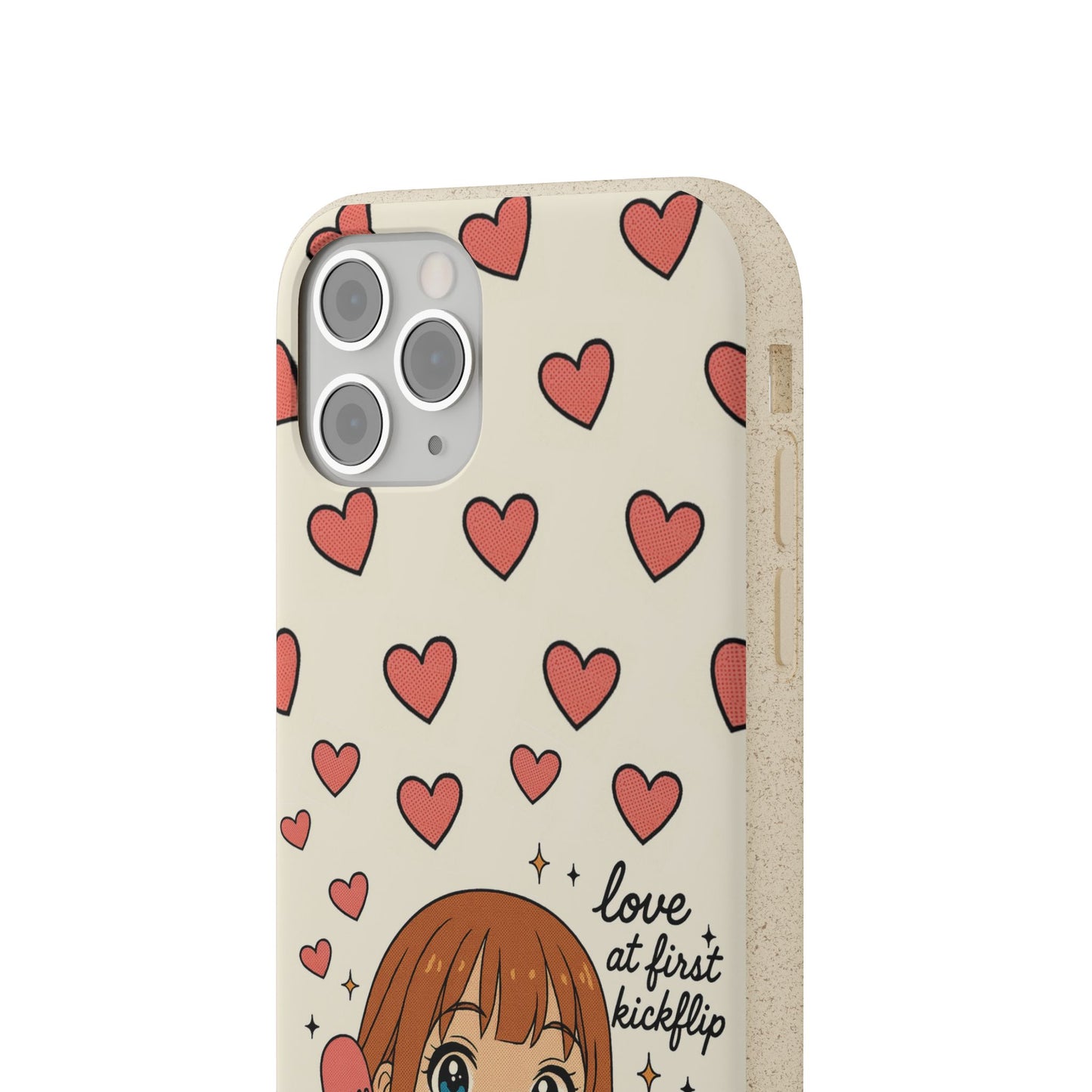 Anime Heartphone Biodegradable Phone Case — “Love at First Kickflip”
