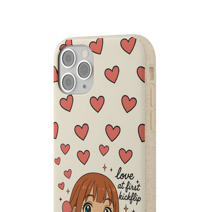 Anime Heartphone Biodegradable Phone Case — “Love at First Kickflip”