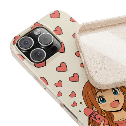 Anime Heartphone Biodegradable Phone Case — “Love at First Kickflip”