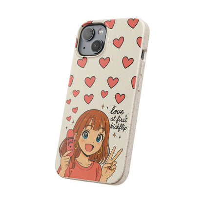Anime Heartphone Biodegradable Phone Case — “Love at First Kickflip”