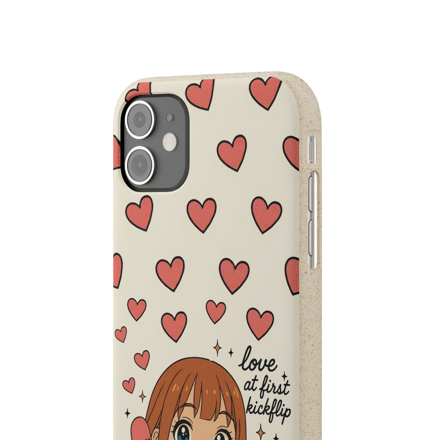 Anime Heartphone Biodegradable Phone Case — “Love at First Kickflip”