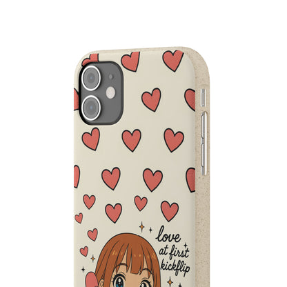 Anime Heartphone Biodegradable Phone Case — “Love at First Kickflip”