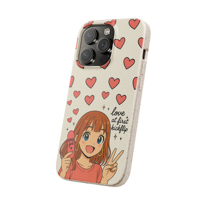 Anime Heartphone Biodegradable Phone Case — “Love at First Kickflip”
