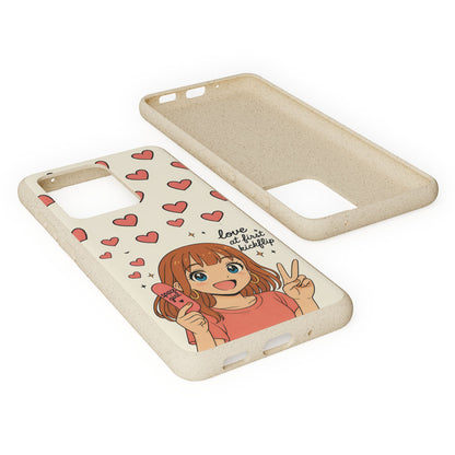 Anime Heartphone Biodegradable Phone Case — “Love at First Kickflip”