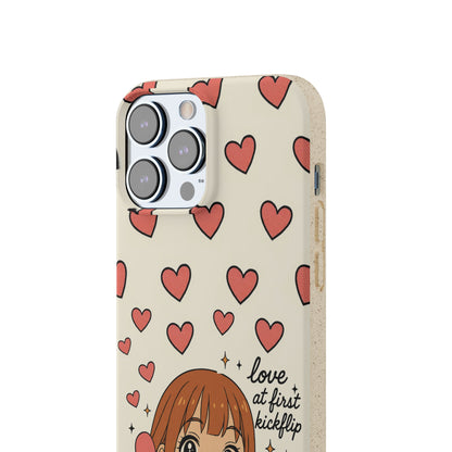 Anime Heartphone Biodegradable Phone Case — “Love at First Kickflip”