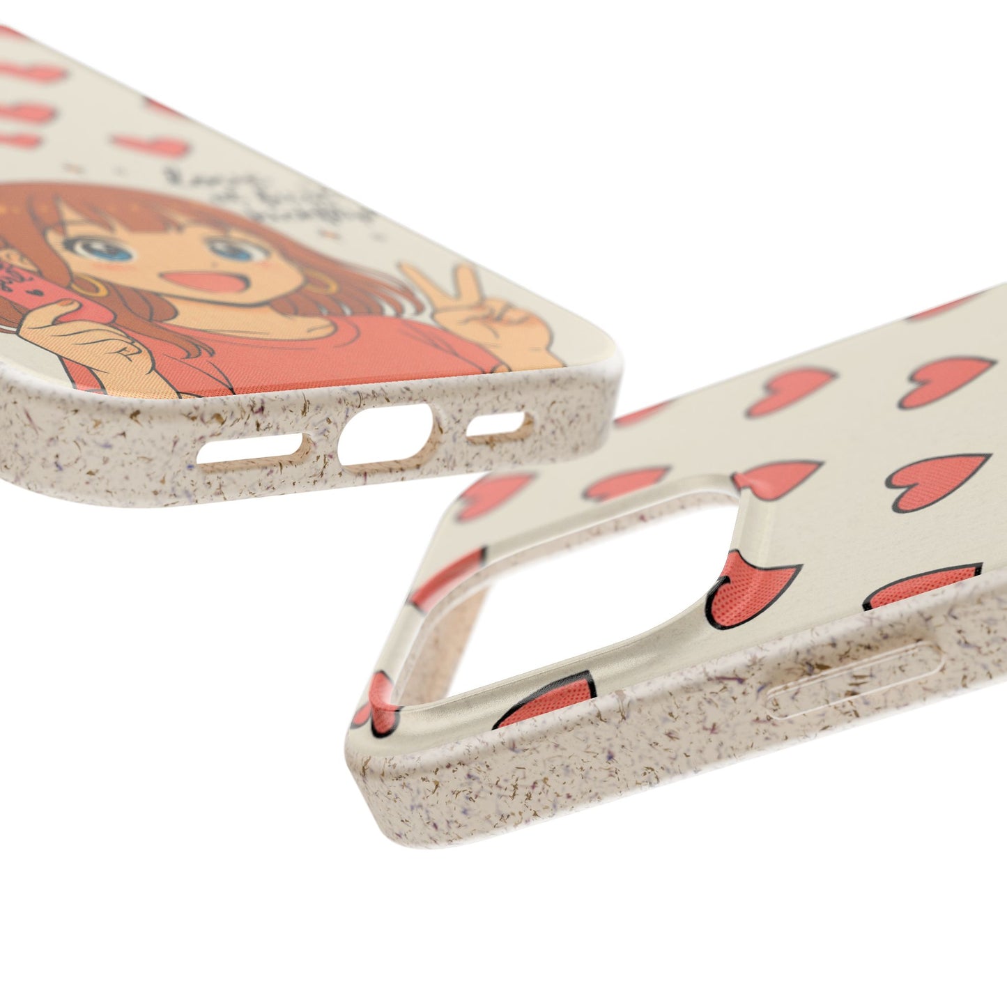 Anime Heartphone Biodegradable Phone Case — “Love at First Kickflip”