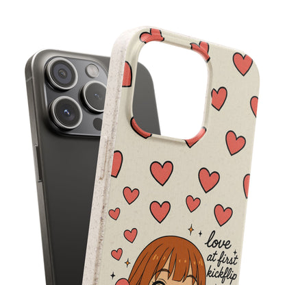Anime Heartphone Biodegradable Phone Case — “Love at First Kickflip”