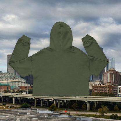 Crop Top Hoodie — OG Logo w/ Hearts