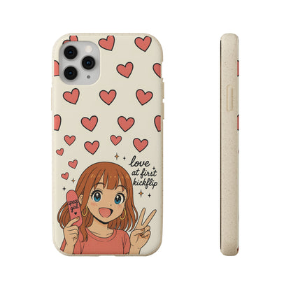 Anime Heartphone Biodegradable Phone Case — “Love at First Kickflip”