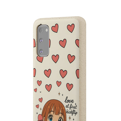 Anime Heartphone Biodegradable Phone Case — “Love at First Kickflip”