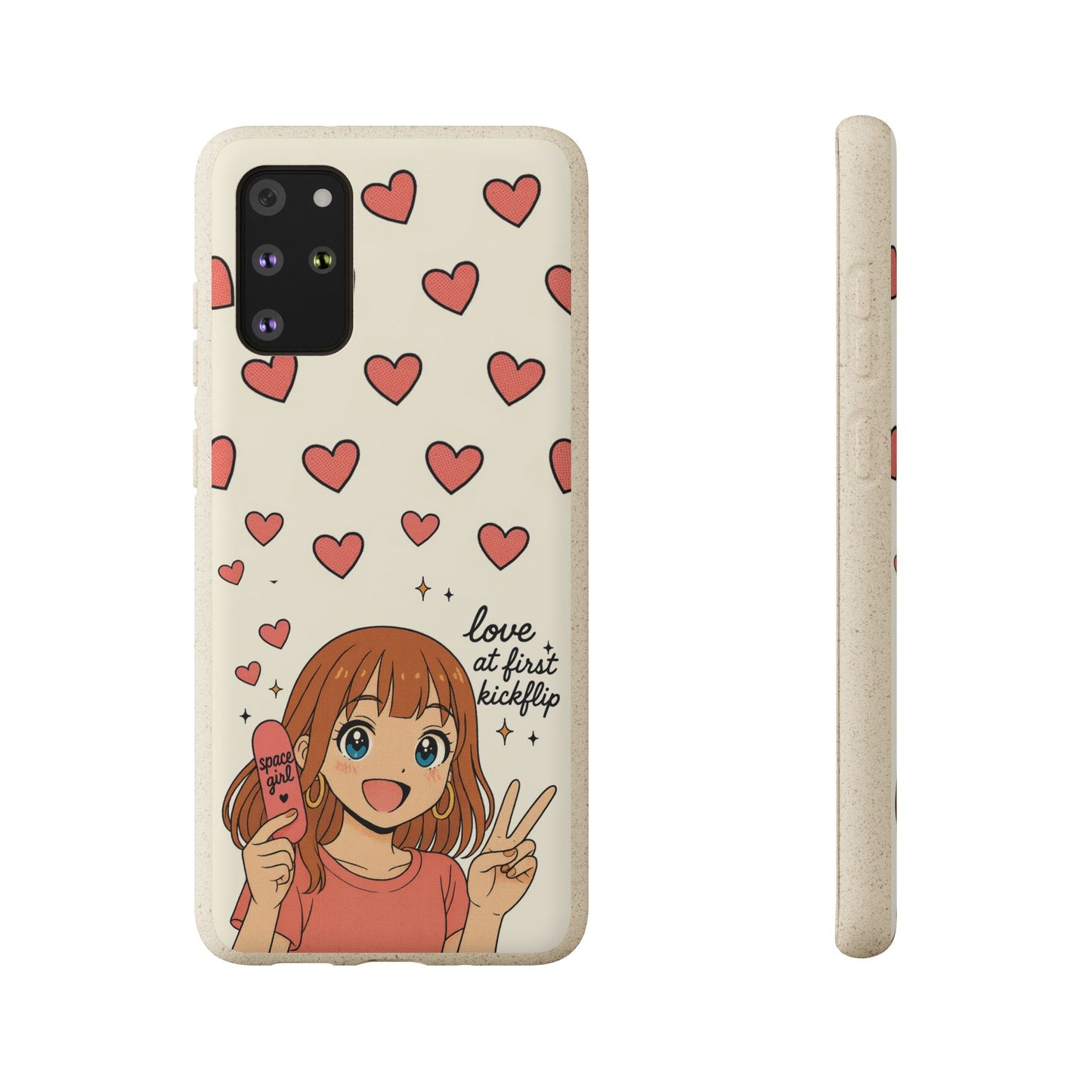 Anime Heartphone Biodegradable Phone Case — “Love at First Kickflip”