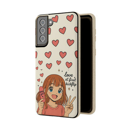 Anime Heartphone Biodegradable Phone Case — “Love at First Kickflip”