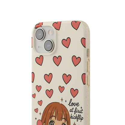 Anime Heartphone Biodegradable Phone Case — “Love at First Kickflip”