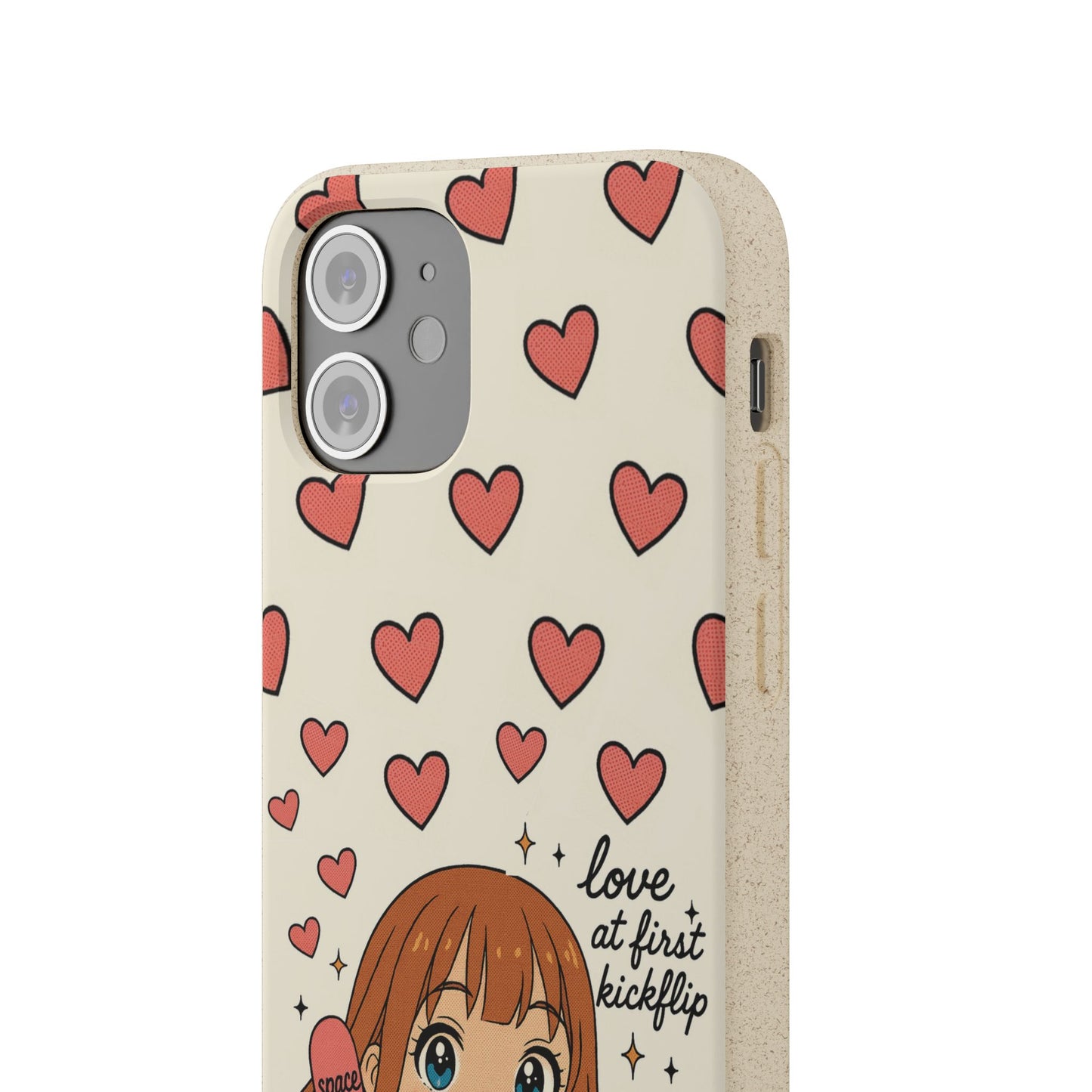 Anime Heartphone Biodegradable Phone Case — “Love at First Kickflip”