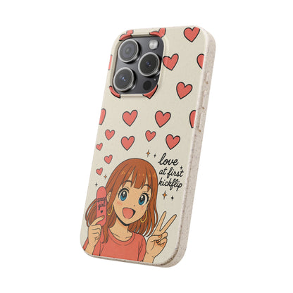 Anime Heartphone Biodegradable Phone Case — “Love at First Kickflip”