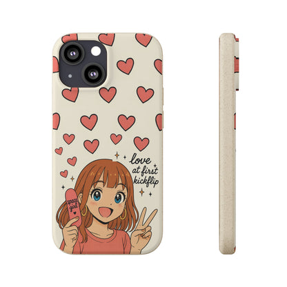 Anime Heartphone Biodegradable Phone Case — “Love at First Kickflip”