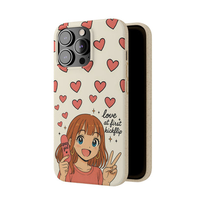 Anime Heartphone Biodegradable Phone Case — “Love at First Kickflip”