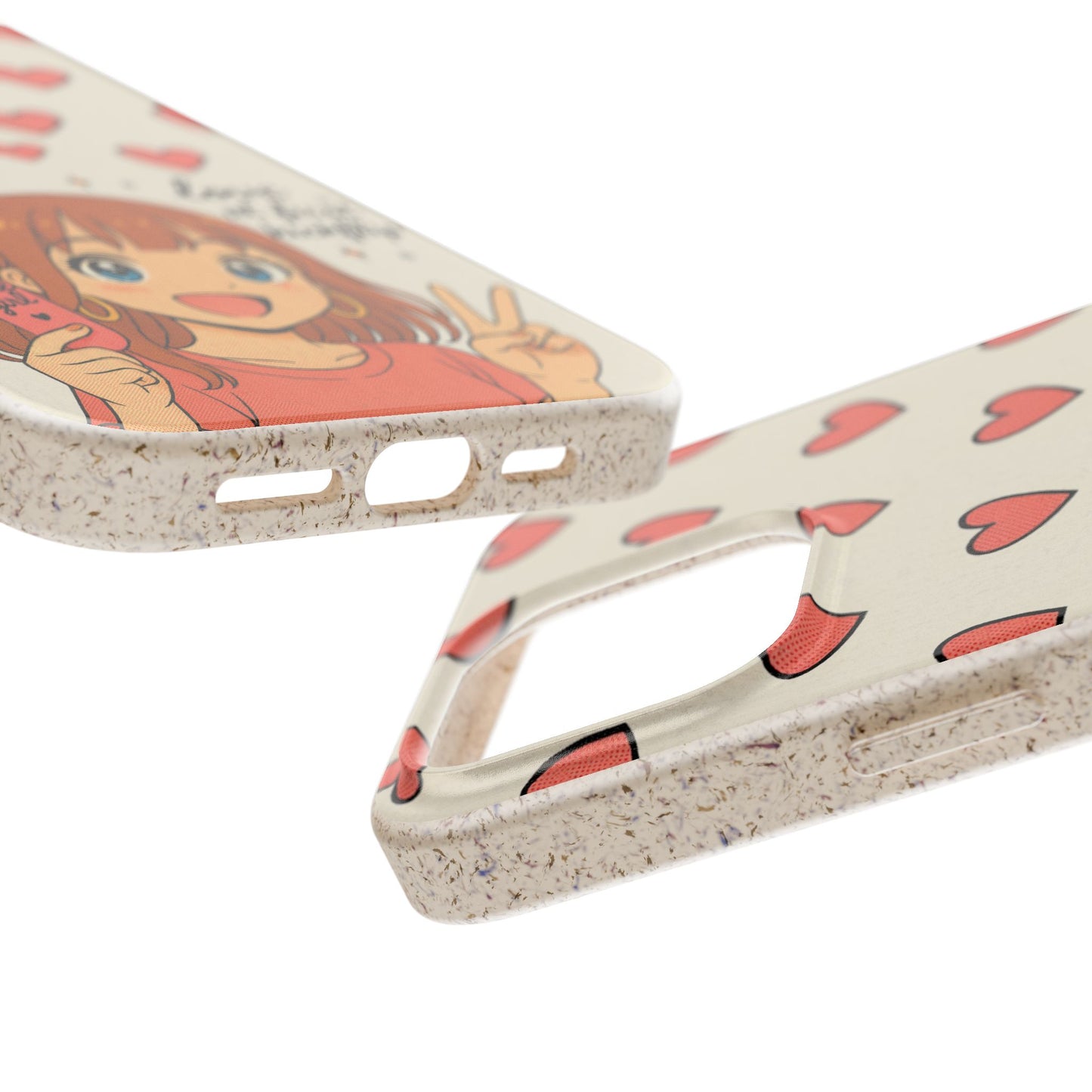 Anime Heartphone Biodegradable Phone Case — “Love at First Kickflip”